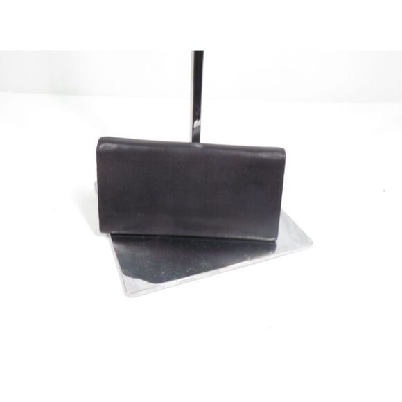 Furla Slim Long Envelope Wallet Leather Black Rare - Picture 2 of 4